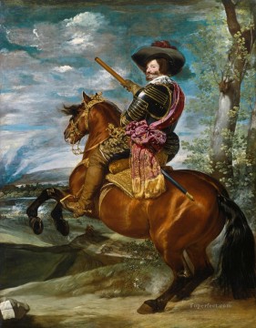 horse cats Painting - The Count Duke of Olivares on Horseback portrait Diego Velazquez